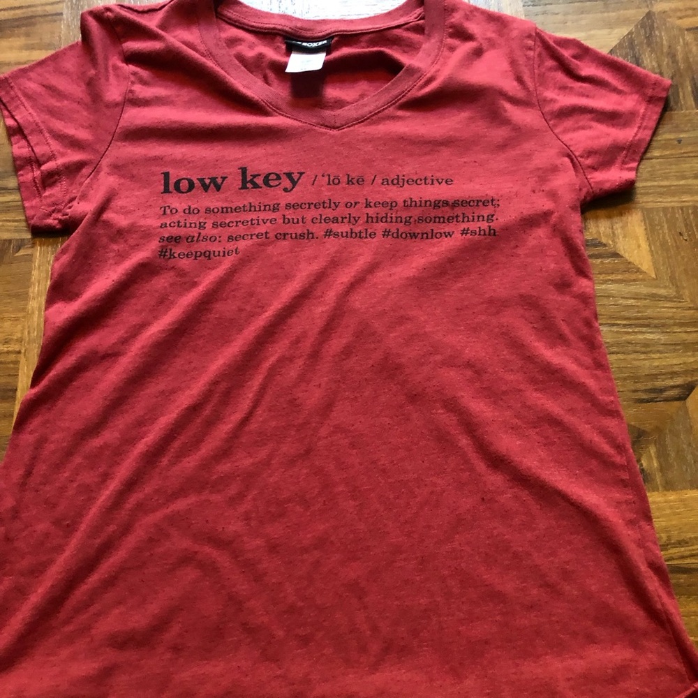 tee from joe boxer reddish burgundy